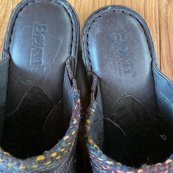 Born Leather and Fabric Clogs. NWOB. - Picture 3 of 8
